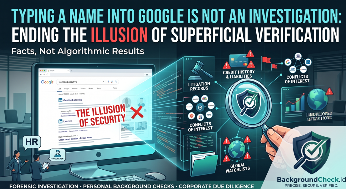 Mengetik Nama di Google Bukan Investigasi: Mengakhiri Ilusi Verifikasi Murahan