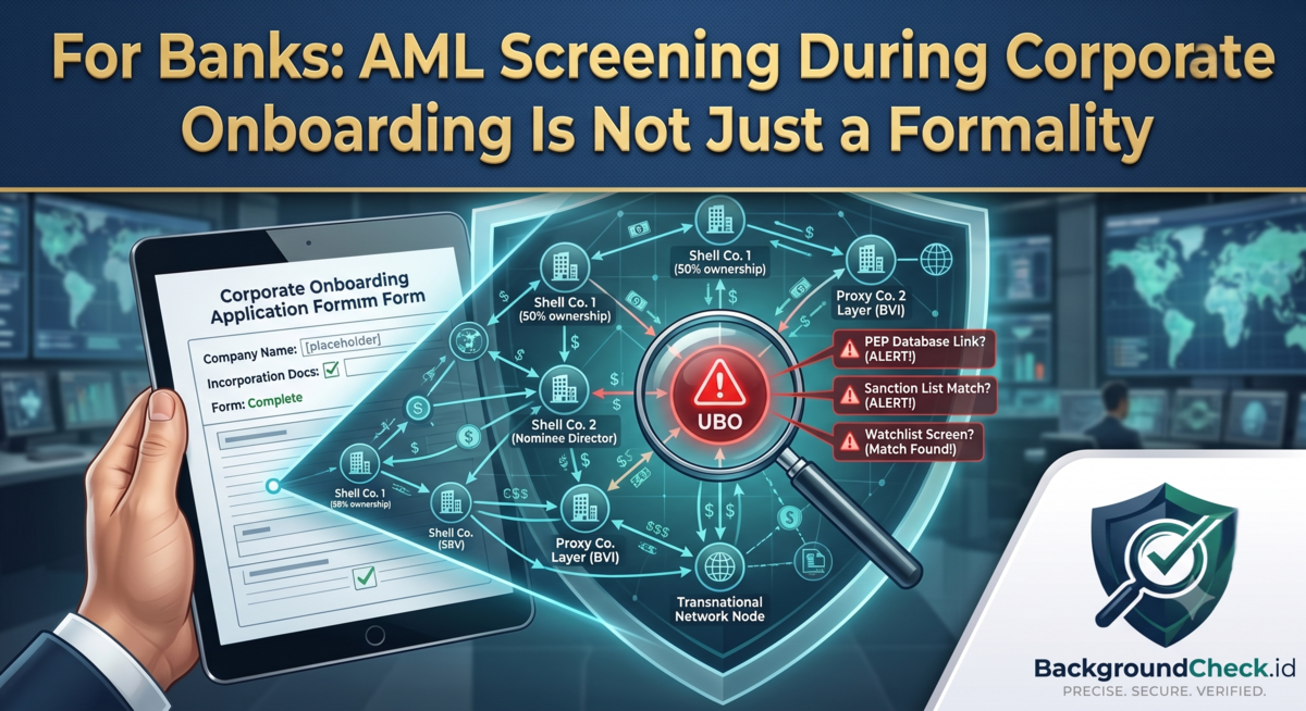 Untuk Bank: AML Screening Saat Onboarding Korporat Bukan Sekadar Formalitas